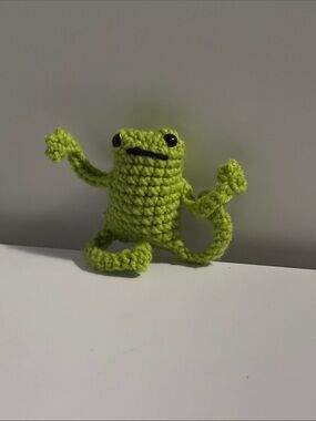 Handmade Crocheted Leggy Frog